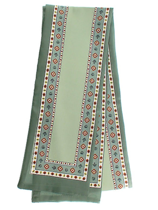Aztec Print Skinny Scarf