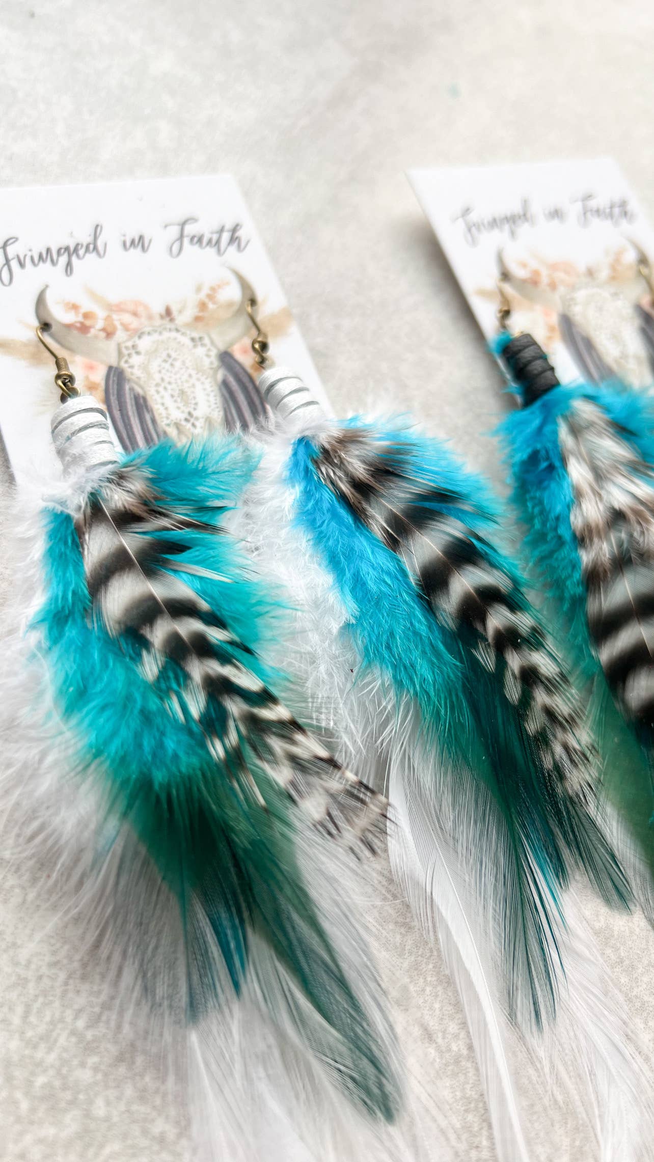 Whitefish Feather Earrings