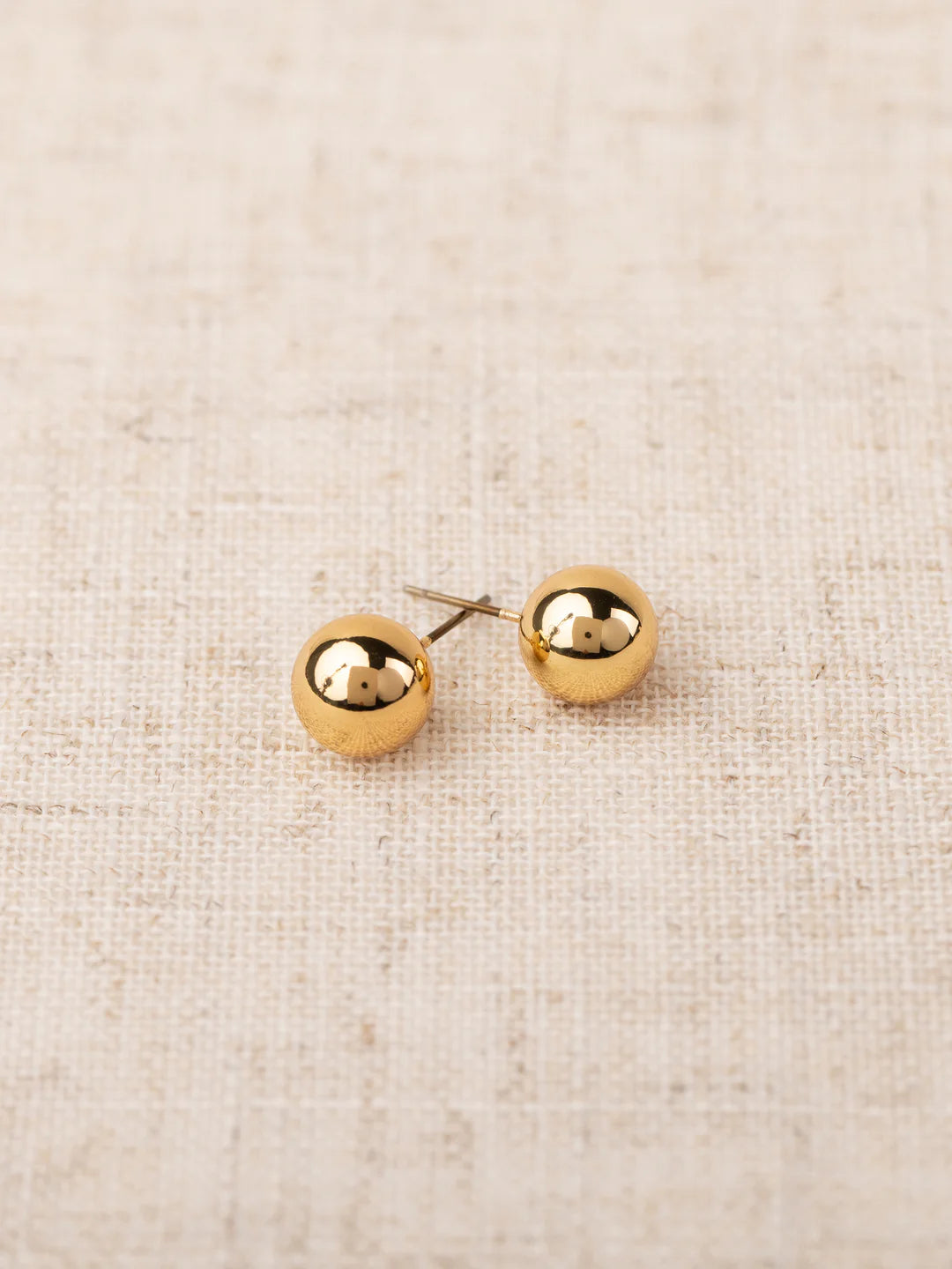 Grenada Large Shiny Gold Earrings