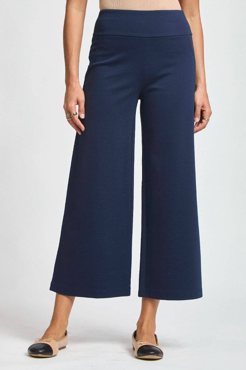 High Waisted Magic Wide Crop Pants