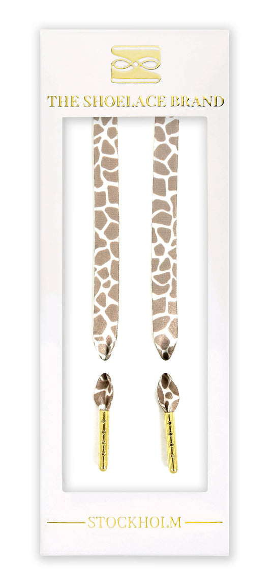 Classic Giraffe Beige Shoelaces