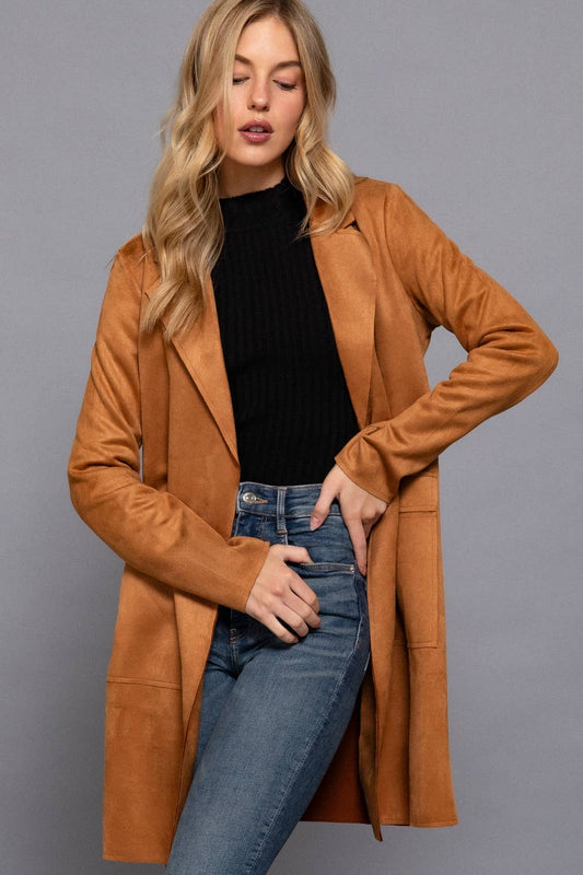 Long Sleeve Open Front Jacket