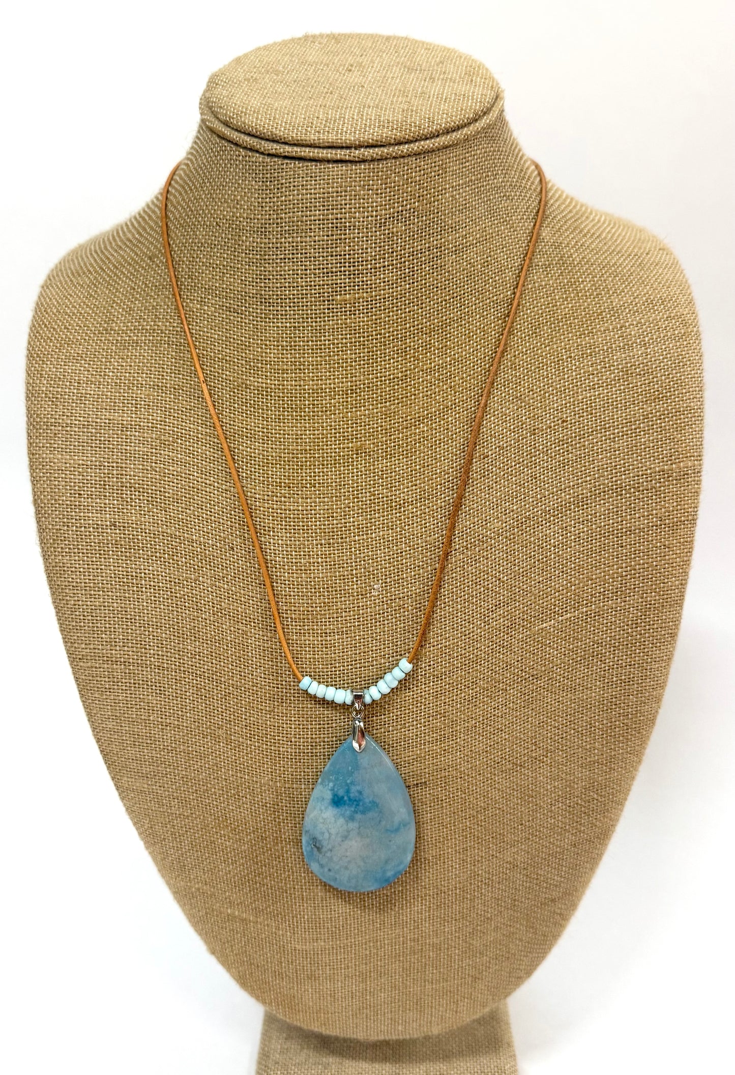 SINCERELY SAILOR-Blue Stone Necklace