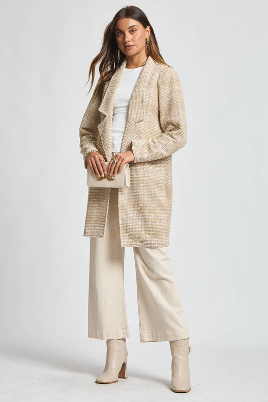 Greer Open Front Midi Blazer