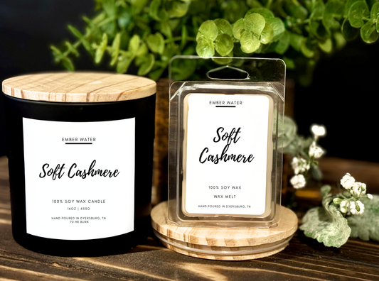 Soft Cashmere 16 oz 100% Soy Candle 