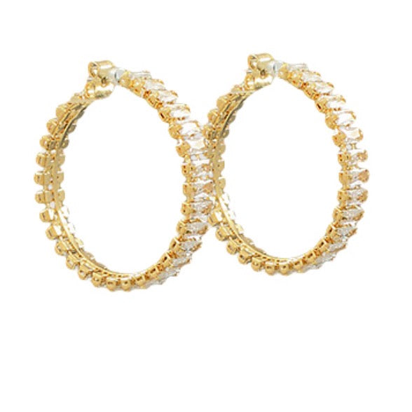 30mm Baguette Hoops