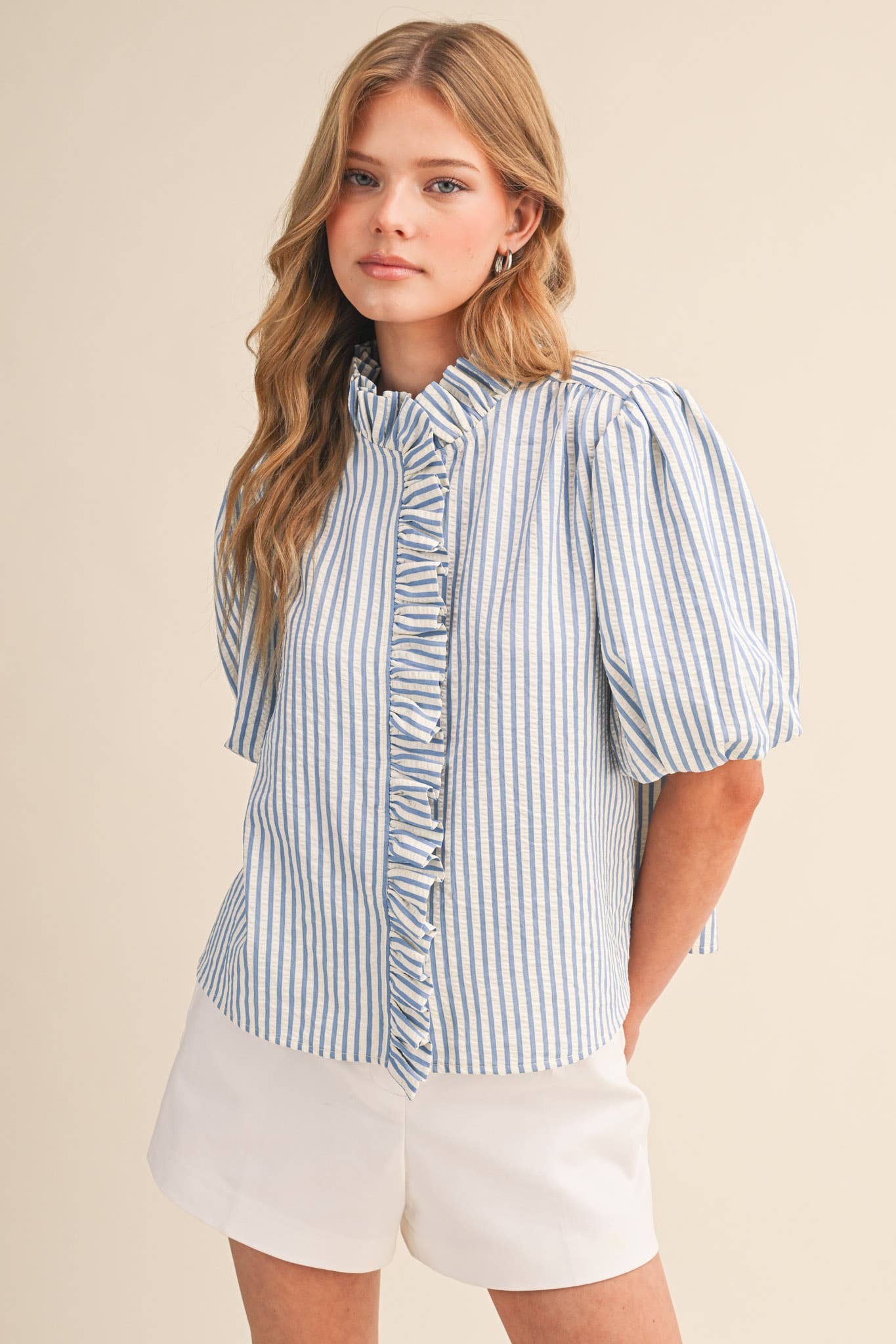 Belle Ruffle Top