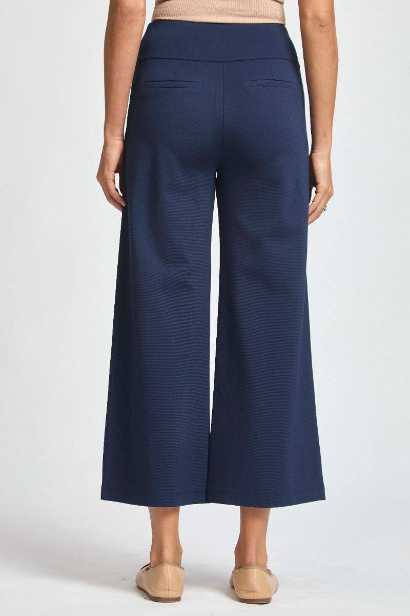 High Waisted Magic Wide Crop Pants