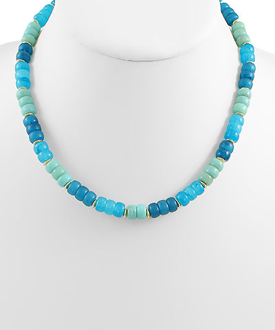 Beaded & Gold Necklace