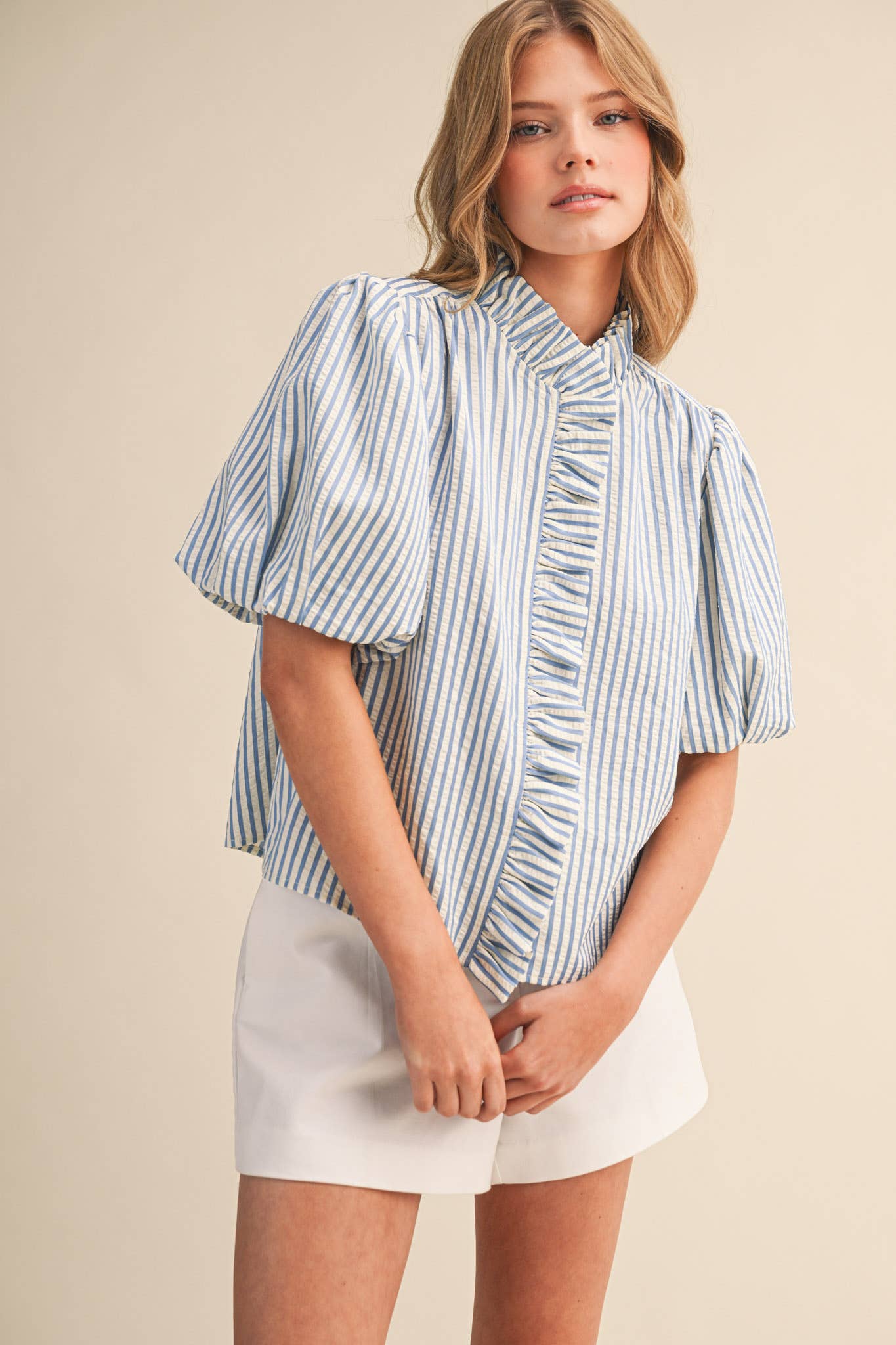 Belle Ruffle Top