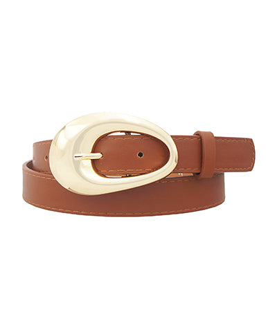 Chunky Gold Oval Belt