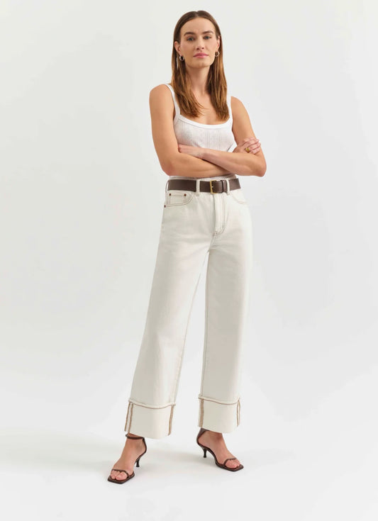 DAZE- Eastside High Rise Cuff Jeans