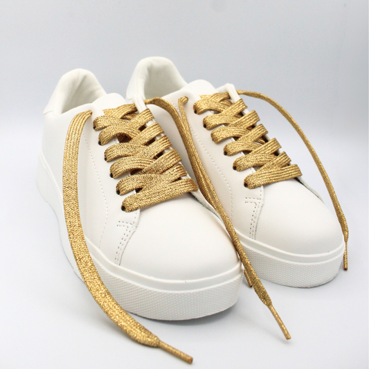 Gold Glitter Shoelaces