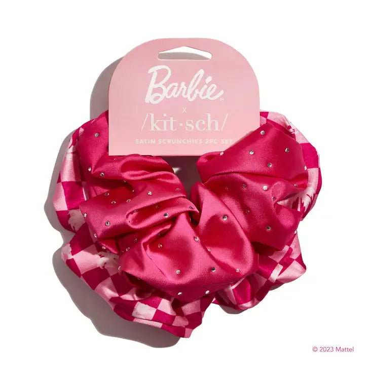 /KIT•SCH/- Barbie Satin Brunch Scrunchies