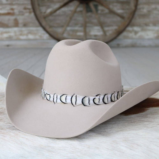 White Feather Hat Band - Luna
