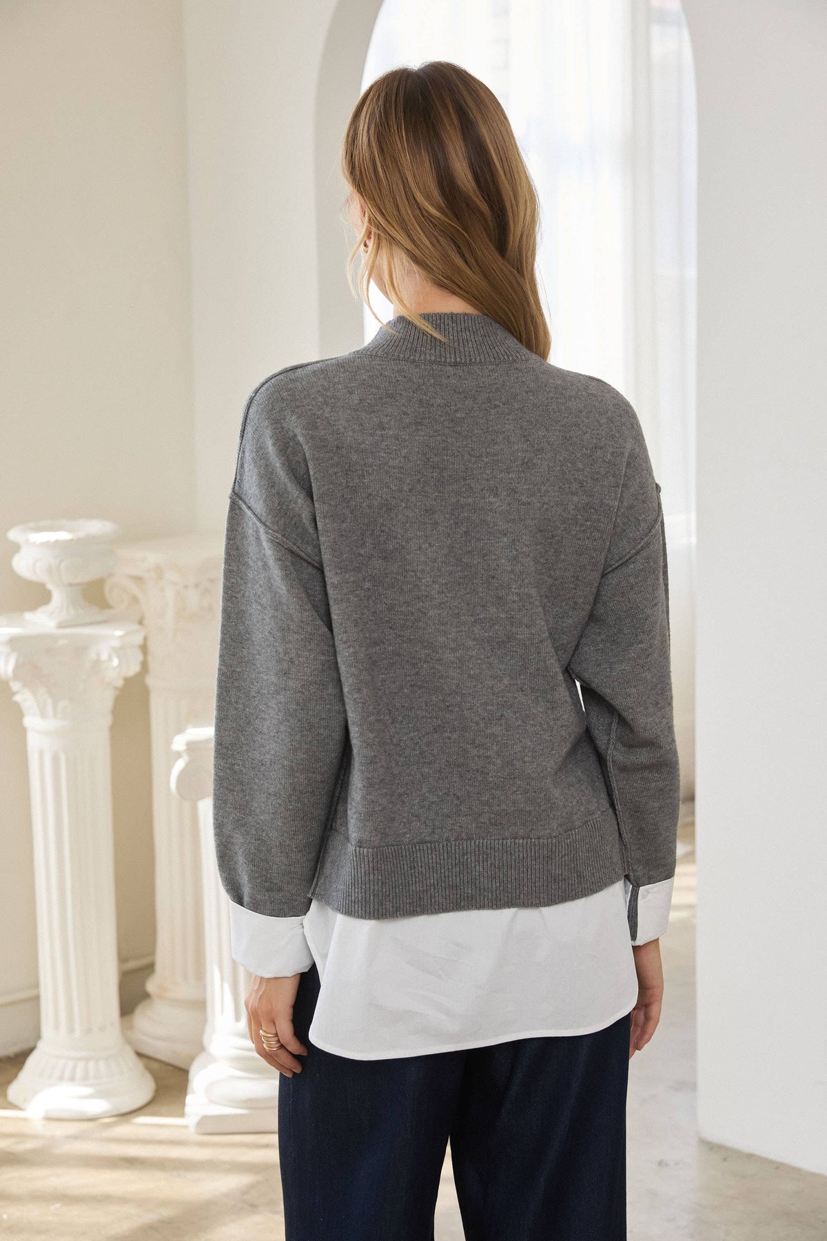 Kelly Layered Knit Sweater Top