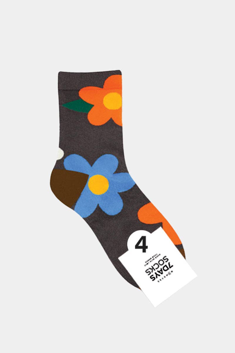 Women's Crew Great Flower Socks