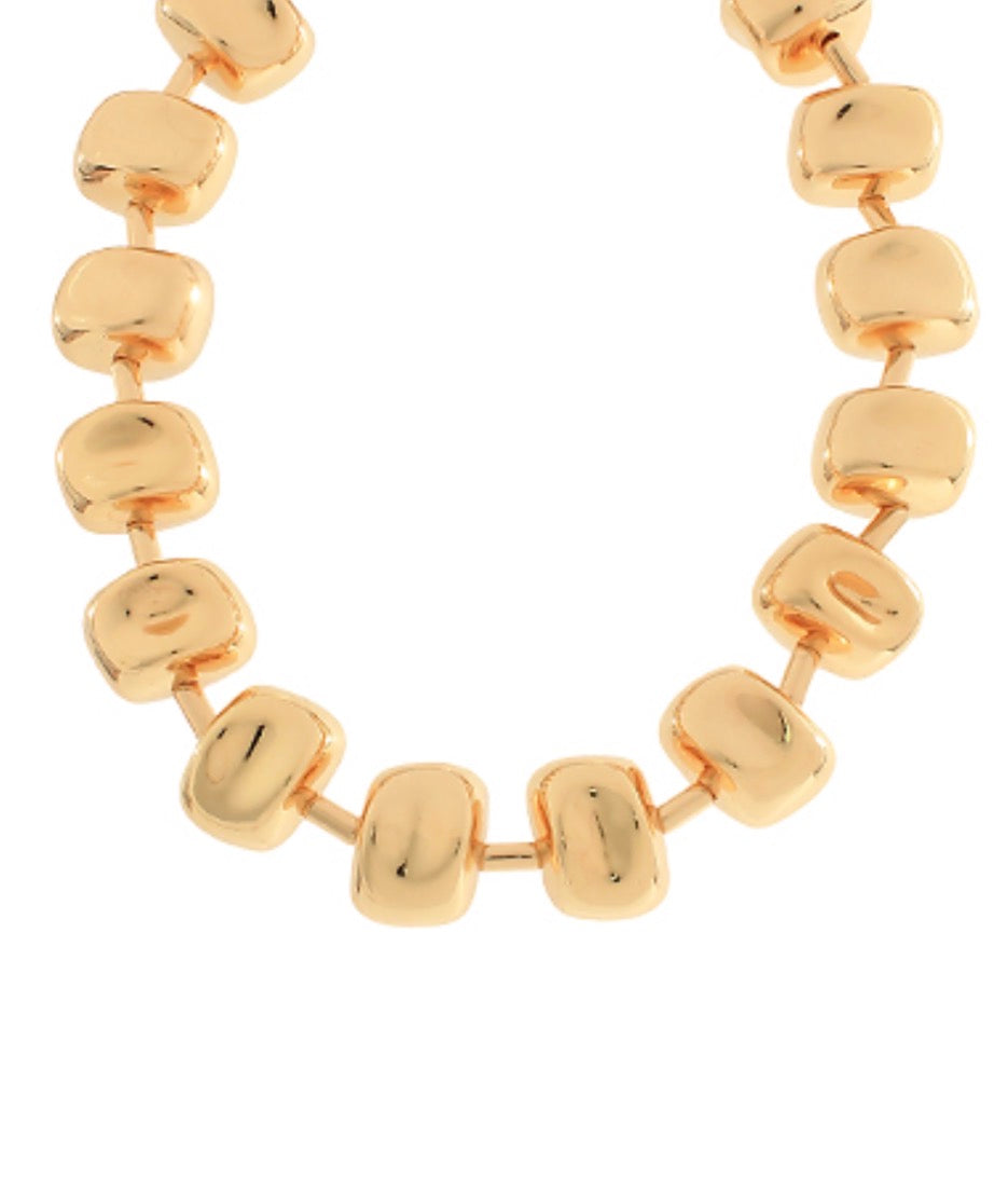 Gold Chunky Statement Necklace