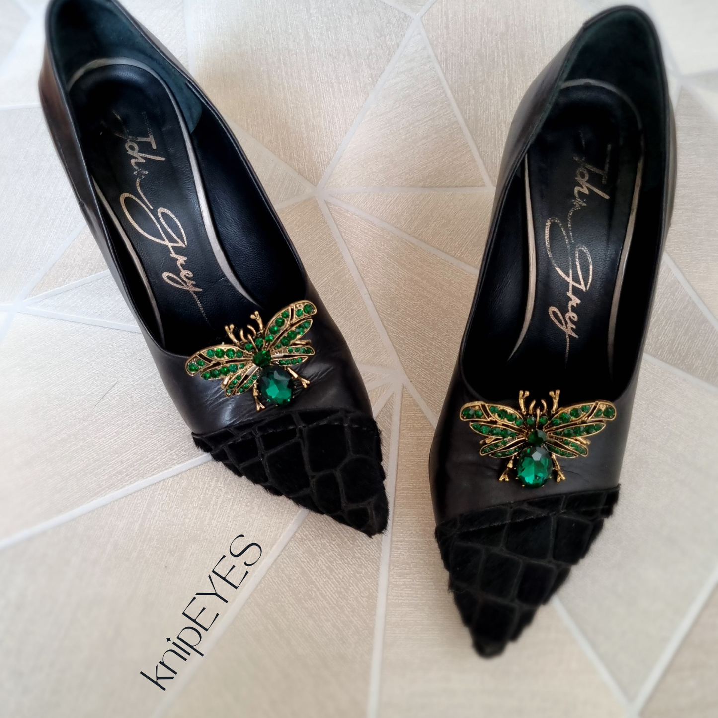 Green Beetle Shoe Clip