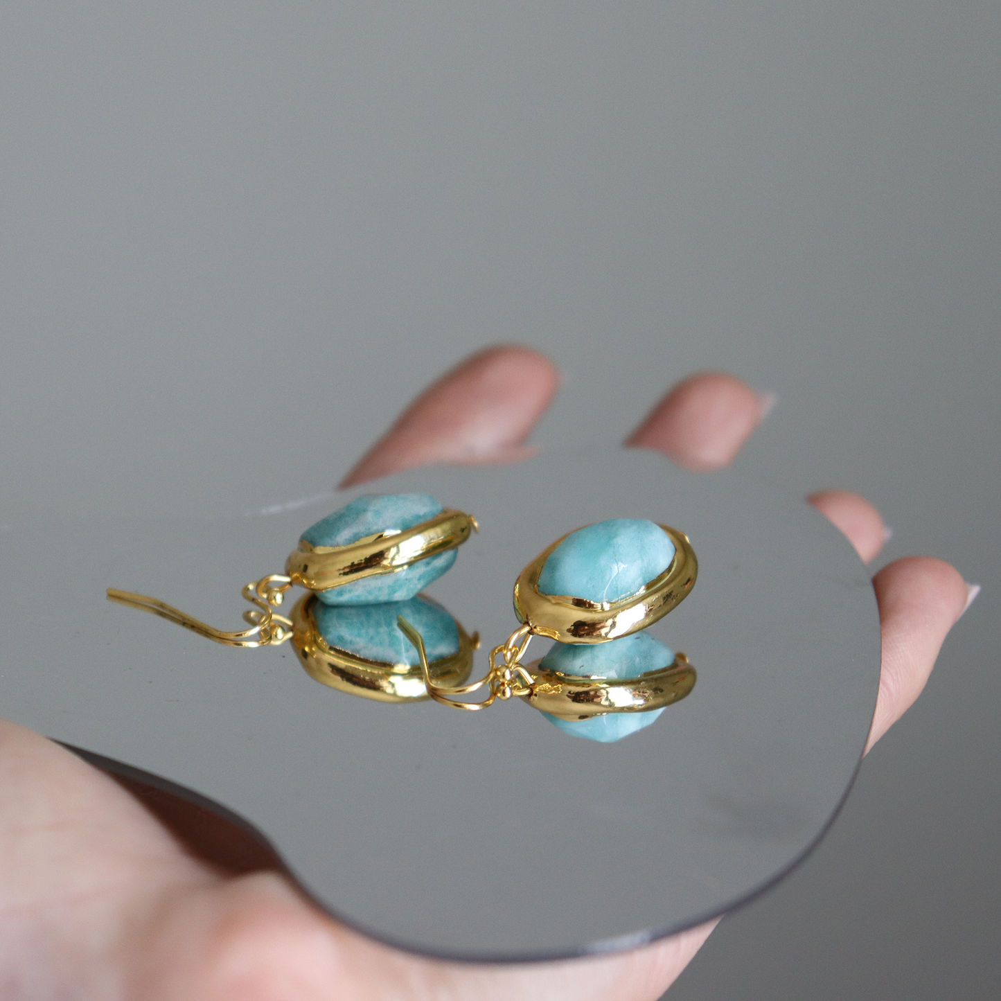 Amazonite Stone Earrings