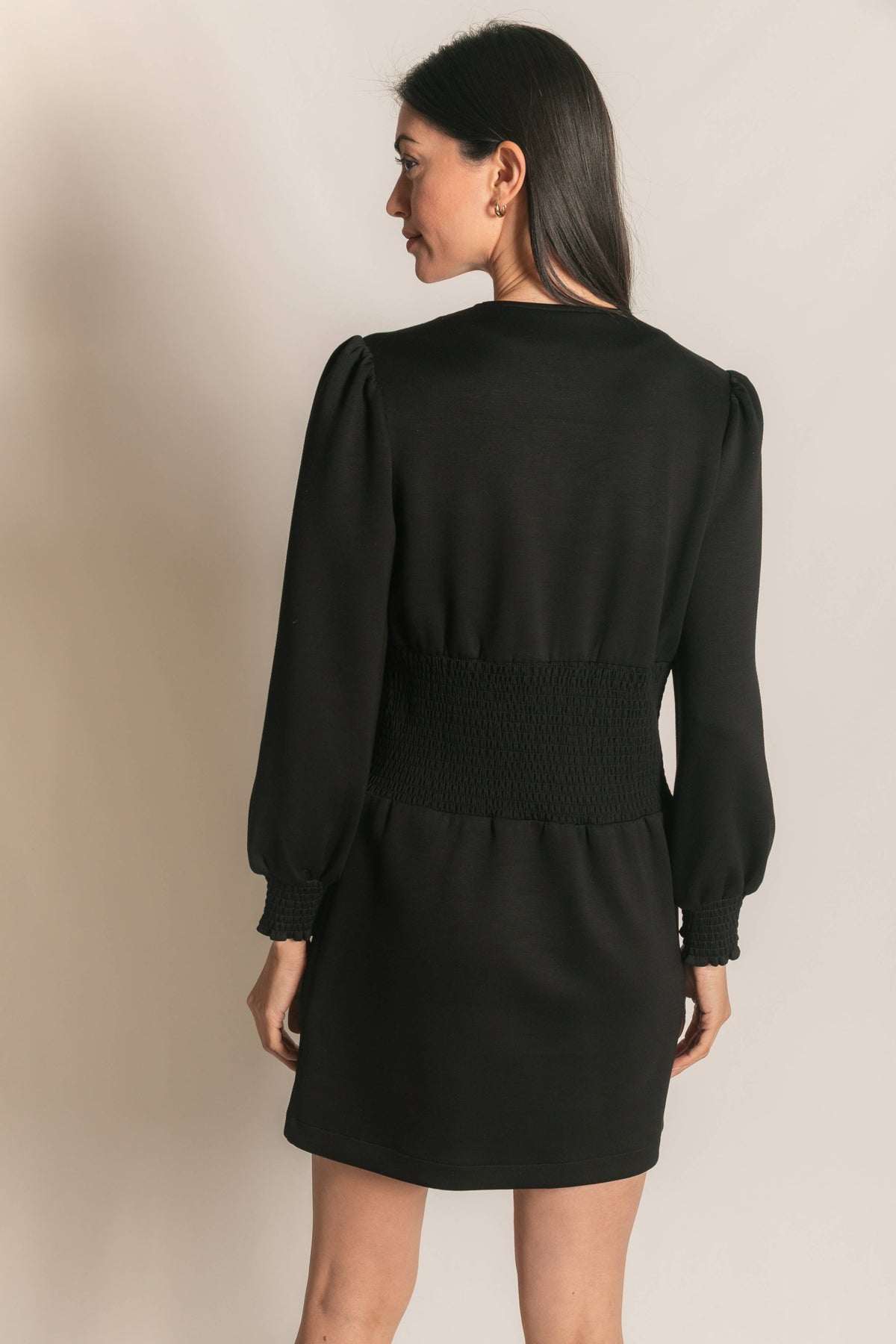 Amelia Smocked Zip Up Dress