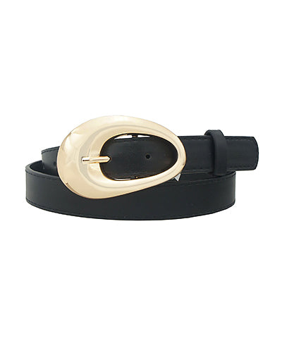 Chunky Gold Oval Belt