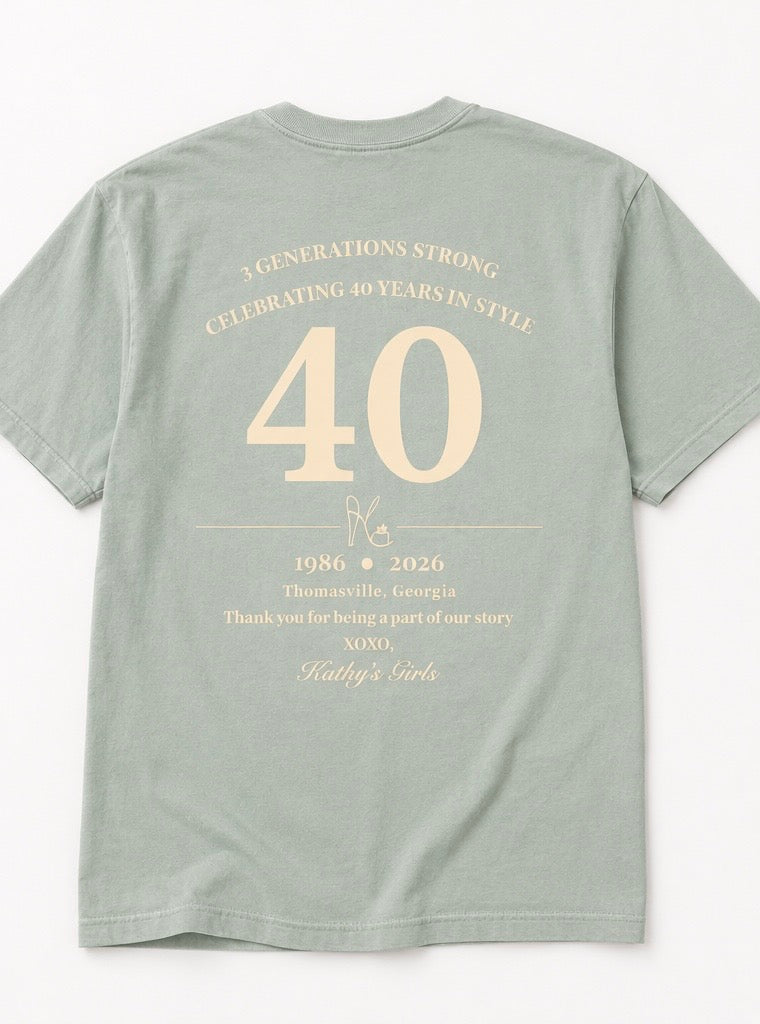 Kathy’s 40th Anniversary T-Shirt