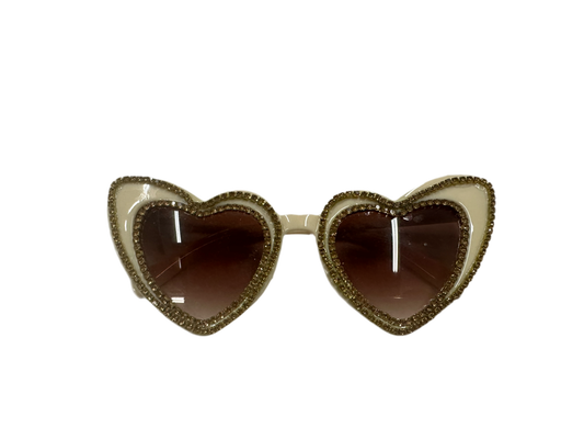 Rhinestone Heart Sunglasses