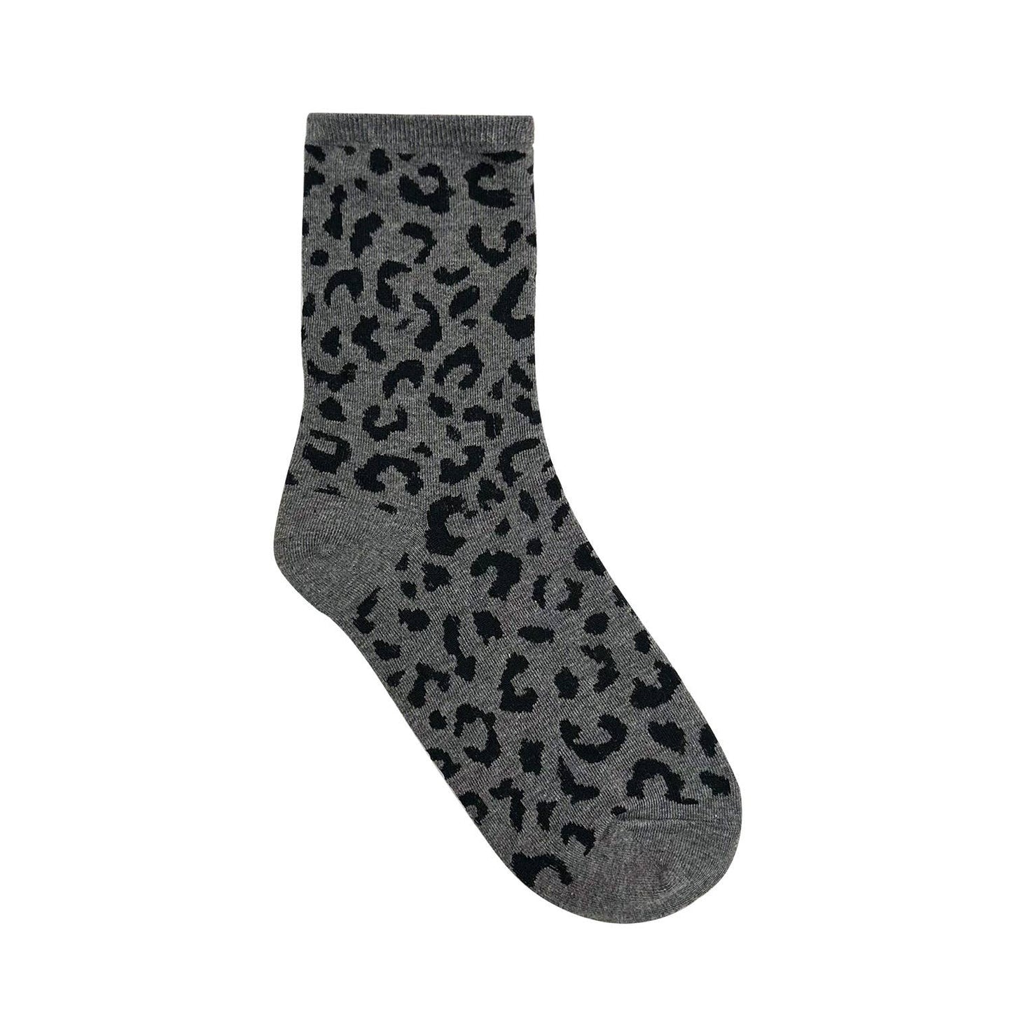 Women's Crew Trendy Leopard Socks