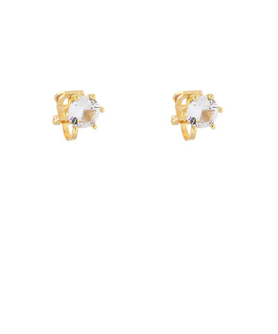 Rhinestone Clip On Earrings
