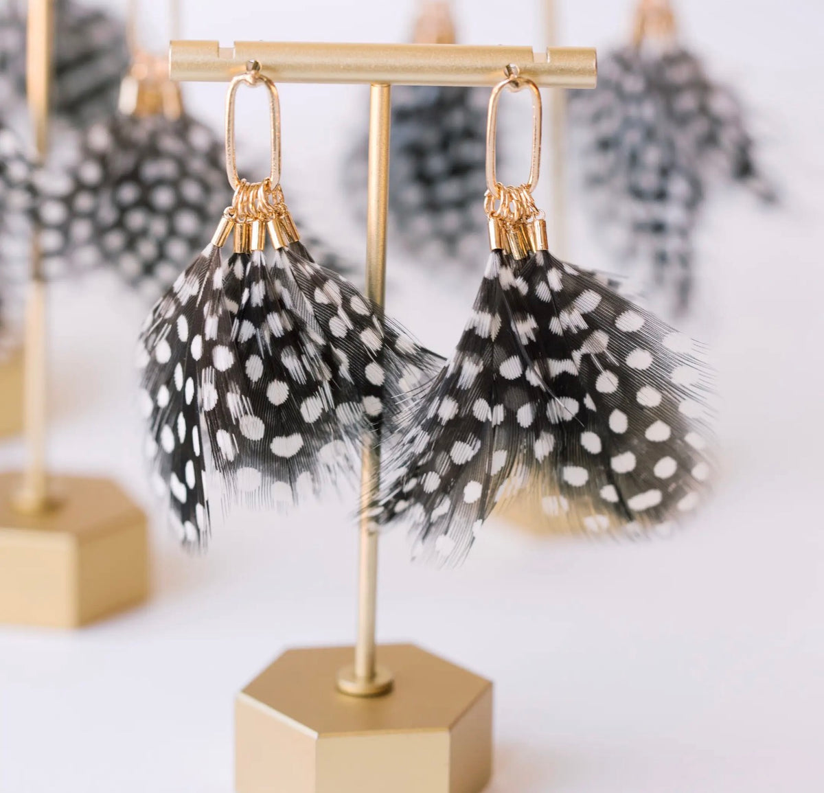 Spotted Feather Tassels