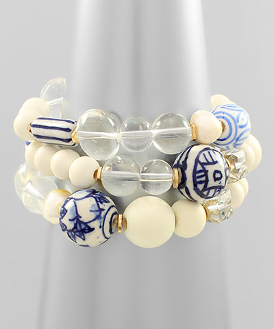 Ceramic Multi Ball Bracelet