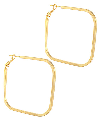 50mm Square Open Hoops