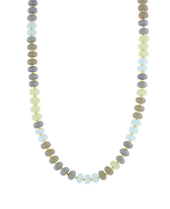 Small Beaded Necklace with Gold
