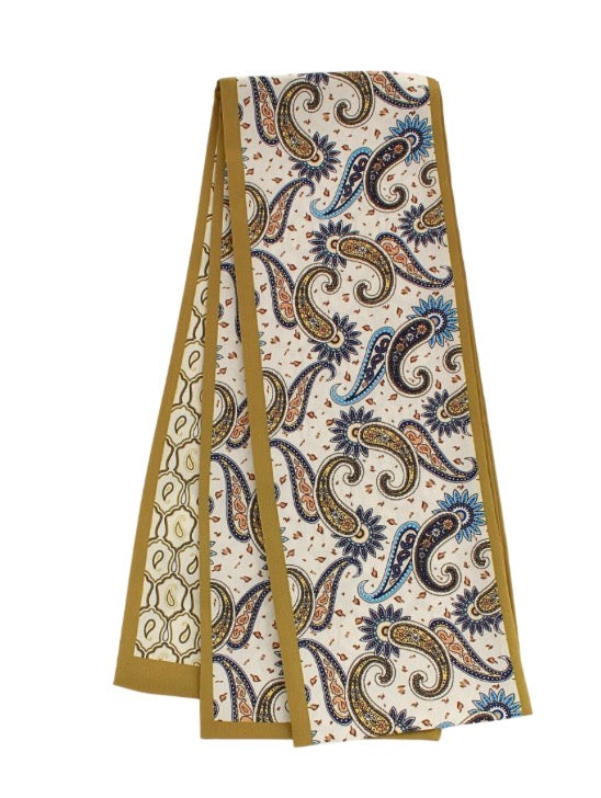 Paisley Print Skinny Scarf