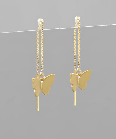 Butterfly Threader Earrings