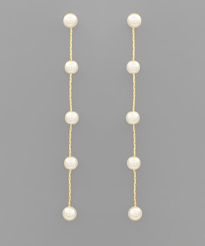 Pearl chain Drop Earrings