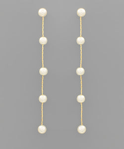 Pearl chain Drop Earrings