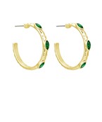 Hammered Metal Hoops