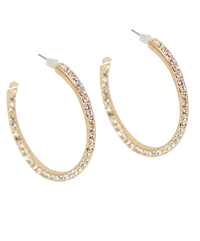 C Shape Twist Hoops