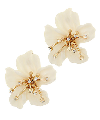 Bold Acrylic Flower Earrings