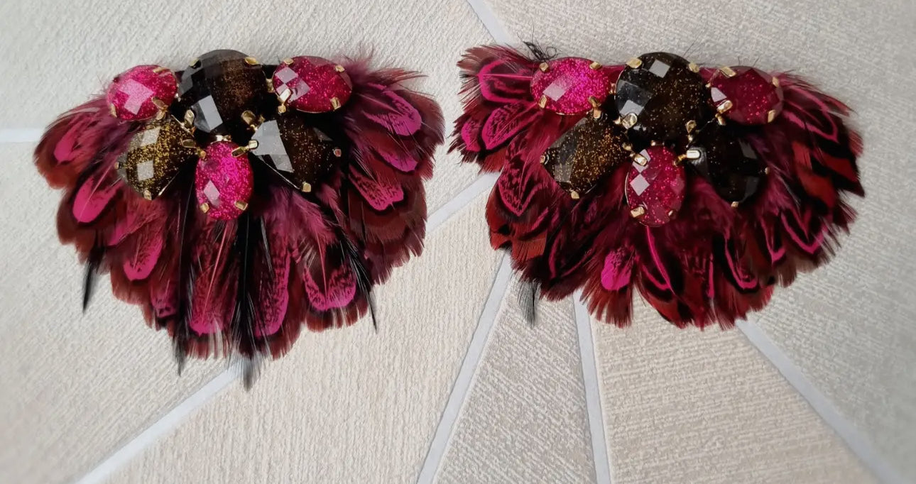 Feather Embellished Shoe Clip