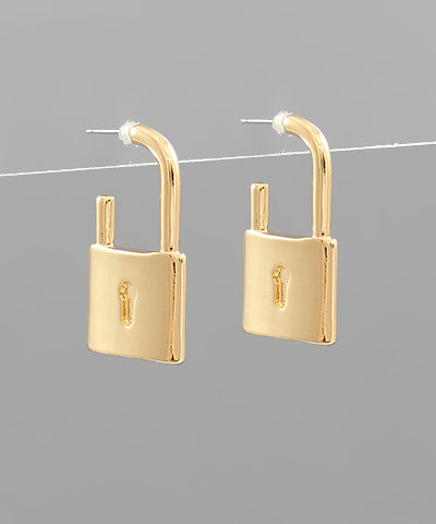 Lock Earrings