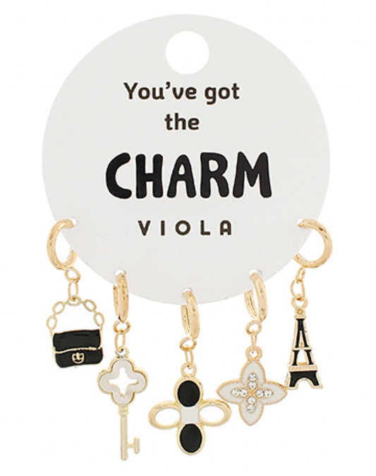 Paris Shoe Charm Set