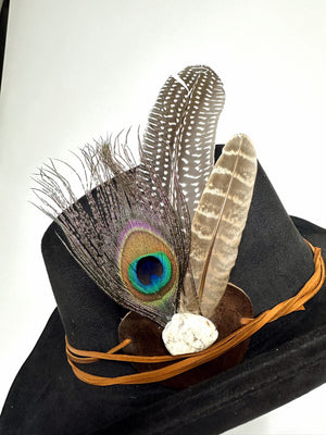 Cowgirl Western Feather Hat