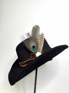 Cowgirl Western Feather Hat