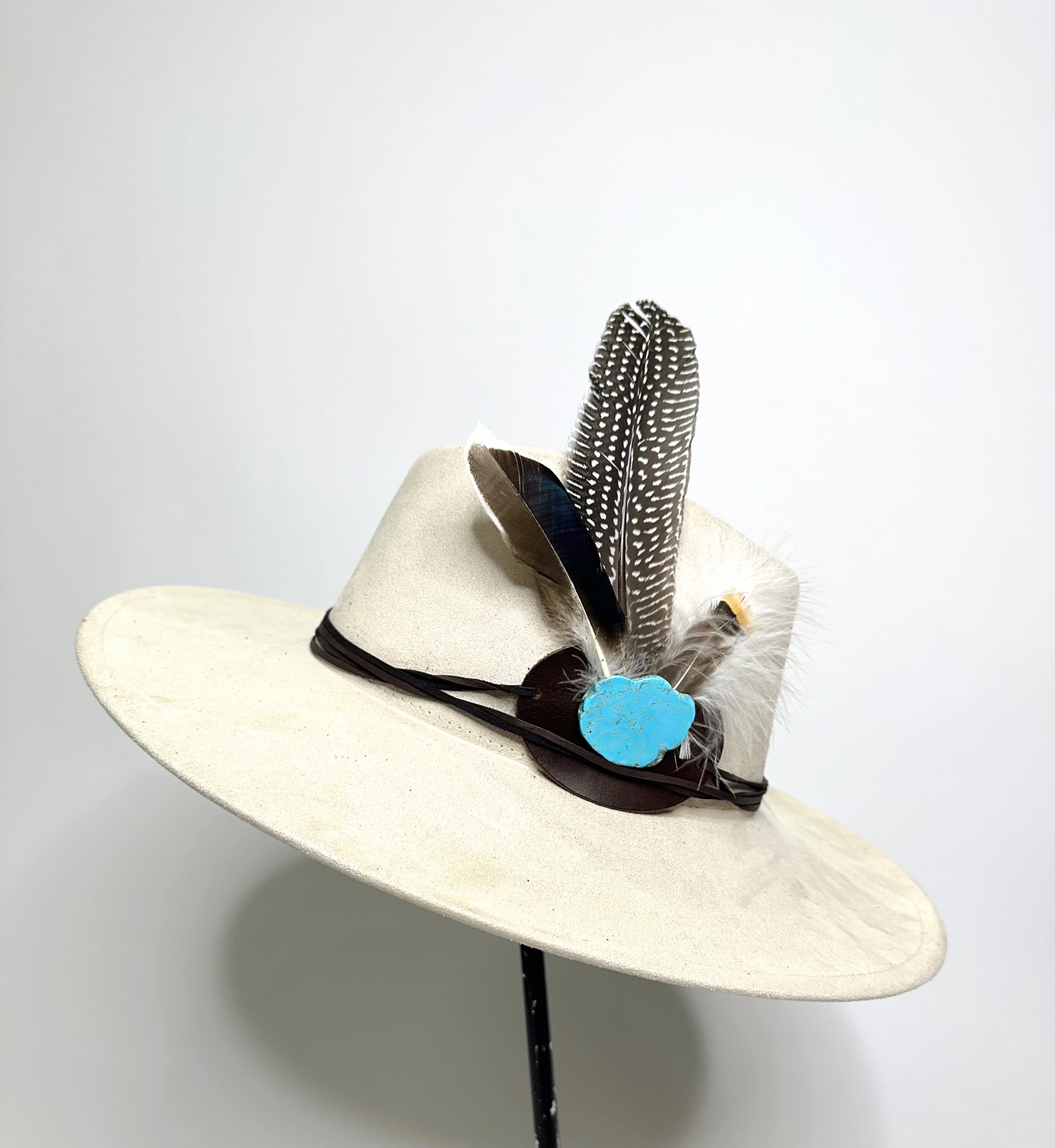 Boho Western Feather Hats