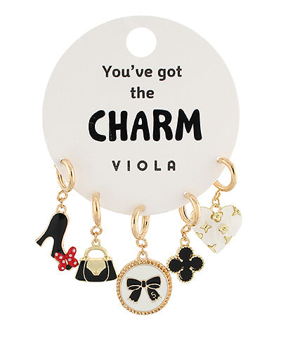 Girly Shoe Charm Set