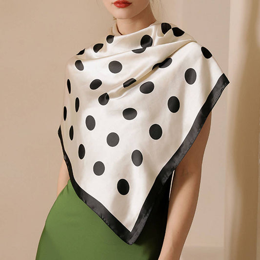 Polka Dot Silky Scarf