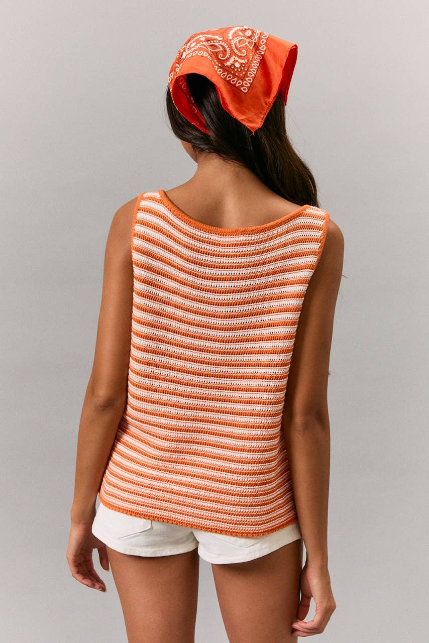 Orange Blossom Sweater Tank
